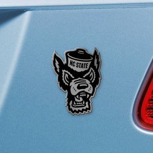 NC State Wolfpack All Chromed Wolfhead Emblem