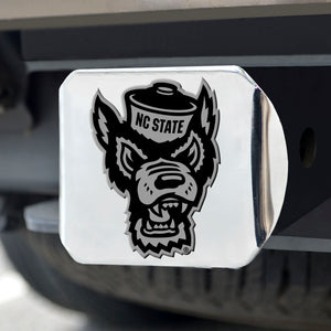 NC State Wolfpack All Chromed Wolfhead Hitch Cover