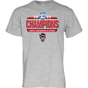 NC State Wolfpack 2023 ACC Men's Swimming and Diving Champions T-Shirt