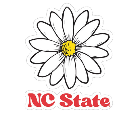 NC State Wolfpack 3" NC State Daisy Rugged Sticker