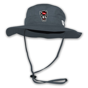 NC State Wolfpack Dark Grey Wolfhead Boonie Hat