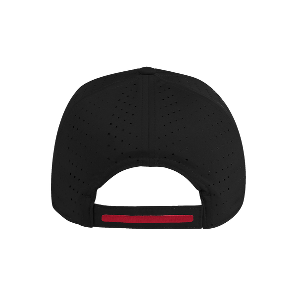 NC State Wolfpack Adidas Black Wolfhead Structured Laser Performance Adjustable Hat