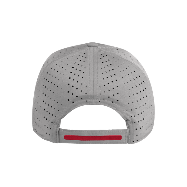 NC State Wolfpack Adidas Grey Wolfhead Structured Laser Performance Adjustable Hat