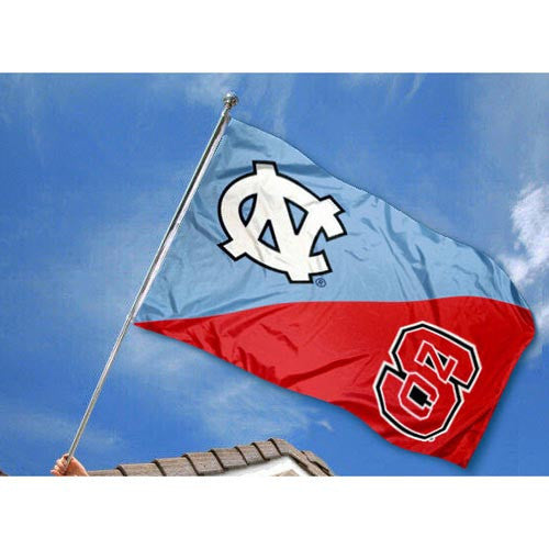 NC State Wolfpack UNC House Divided 3X5 Flag