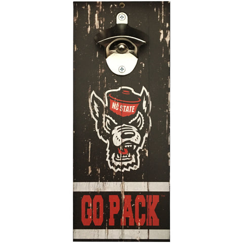 NC State Wolfpack Black Wolfhead Bottle Opener