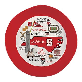 NC State Wolfpack 13.5" Melamine Bowl
