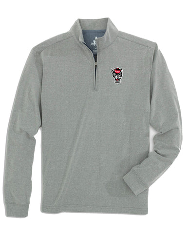 NC State Wolfpack johnnie-O Grey Brady 2.0 1/4 Zip