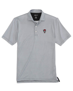 NC State Wolfpack Johnnie-O Black Poe Wolfhead Polo