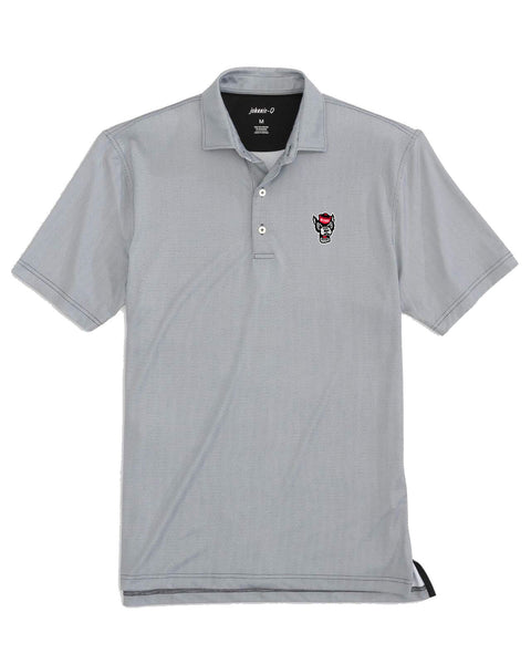 NC State Wolfpack Johnnie-O Black Poe Wolfhead Polo