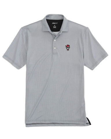 NC State Wolfpack Johnnie-O Black Poe Wolfhead Polo