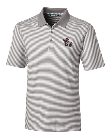 NC State Wolfpack Cutter & Buck Grey and White Slobbering Wolf Forge Tonal Polo