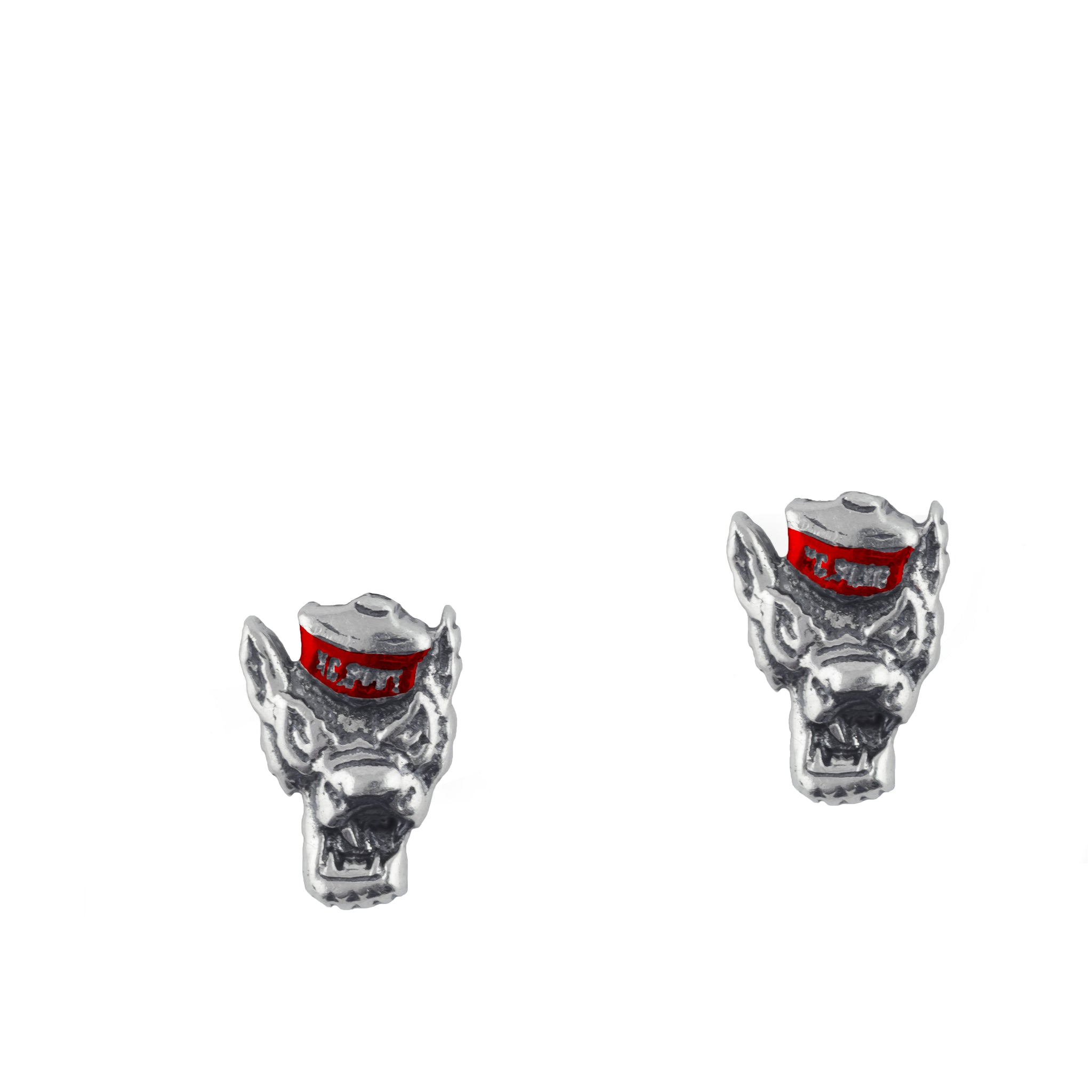 NC State Wolfpack Wolfhead Post Earrings