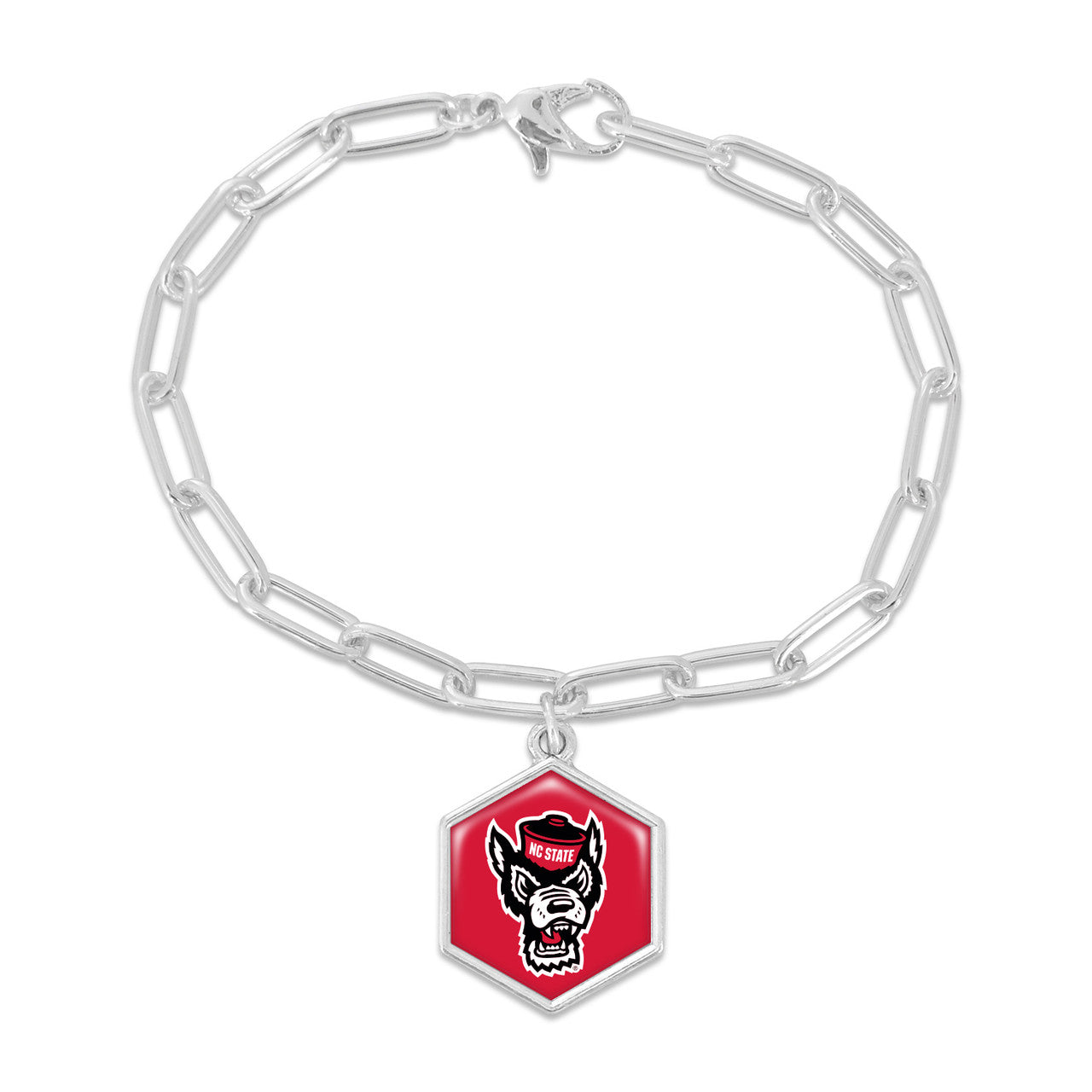 NC State Wolfpack Red Wolfhead Juno Bracelet