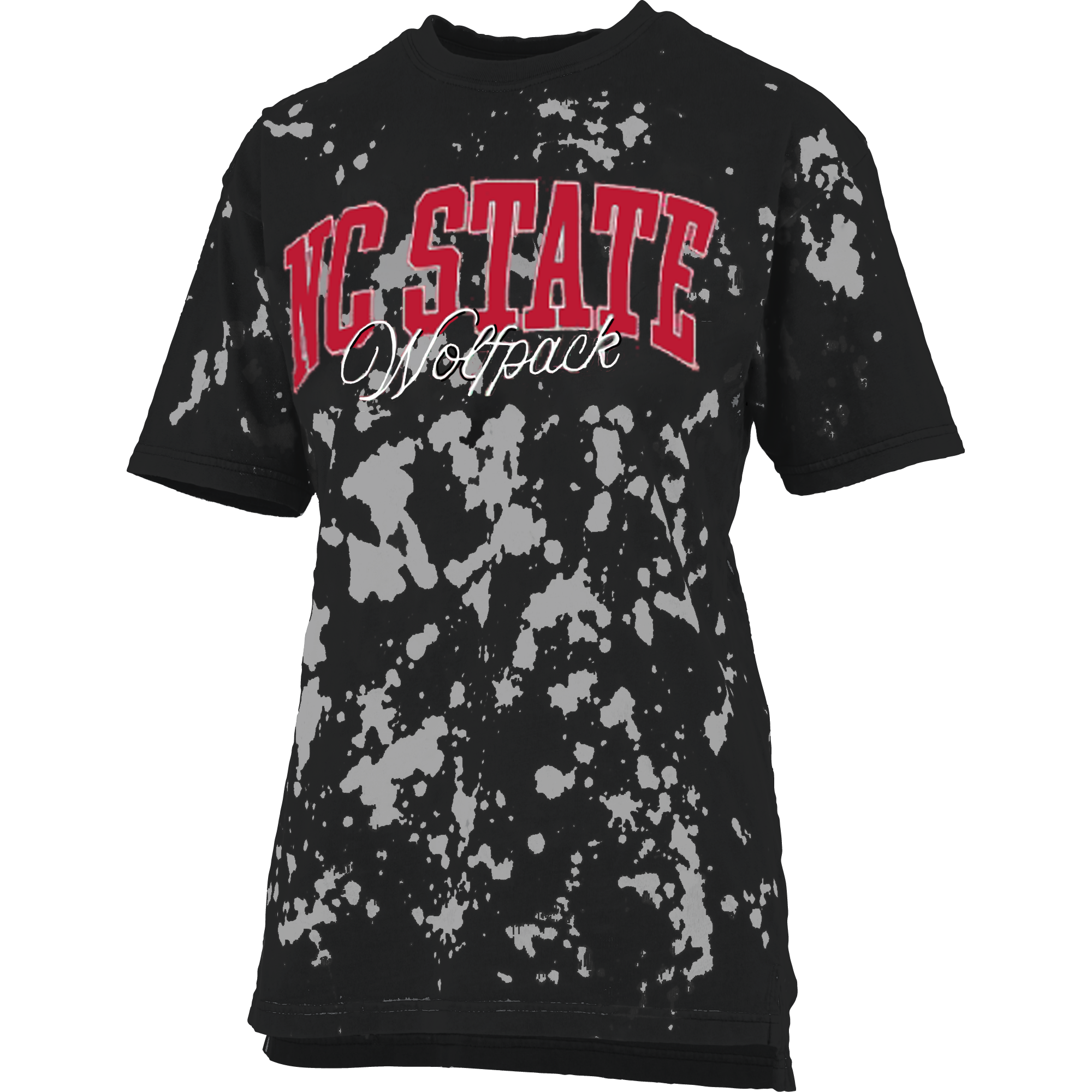 NC State Wolfpack Black Spot Wash Santana T-Shirt