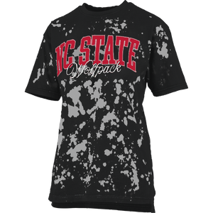 NC State Wolfpack Black Spot Wash Santana T-Shirt
