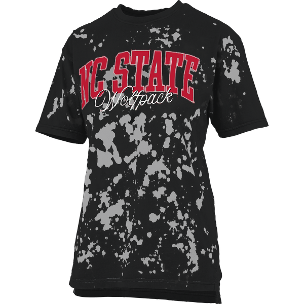 NC State Wolfpack Black Spot Wash Santana T-Shirt