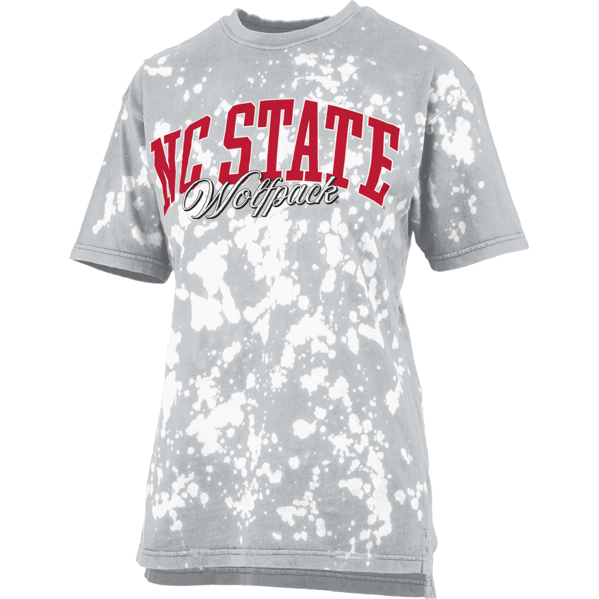 NC State Wolfpack Santana Spot Wash Grey T-Shirt