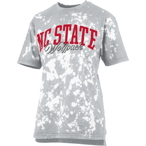 NC State Wolfpack Santana Spot Wash Grey T-Shirt
