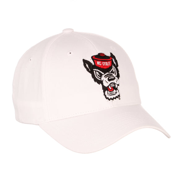NC State Wolfpack Zephyr White Competitor Wolfhead Hat