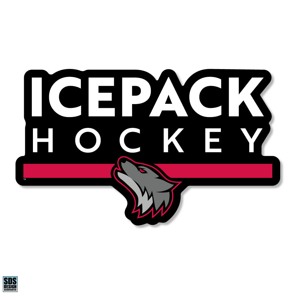 Icepack Hockey 6" Text Vinyl Decal