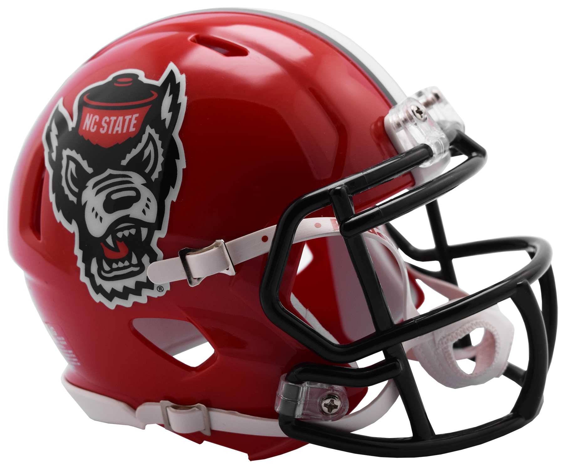 North Carolina State Wolfpack Helmet Riddell Replica Mini Speed Style Red Tuffy Design