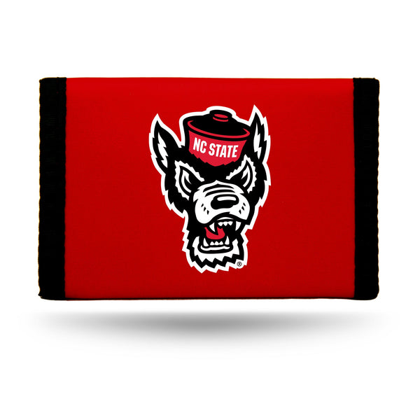 NC State Wolfpack Red Wolfhead Velcro Nylon Wallet