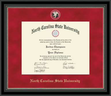 NC State Wolfpack Medallion Regal Diploma Frame