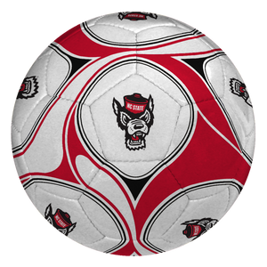 NC State Wolfpack Red and White Wolfhead Offical Size Soccer Ball