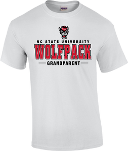 NC State Wolfpack Grandparent Short Sleeve White T-shirt