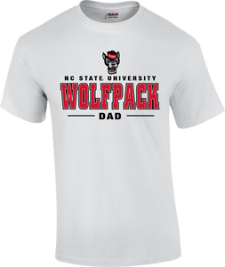 NC State Dad Short Sleeve White T-shirt