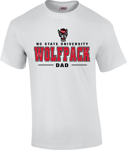 NC State Dad Short Sleeve White T-shirt