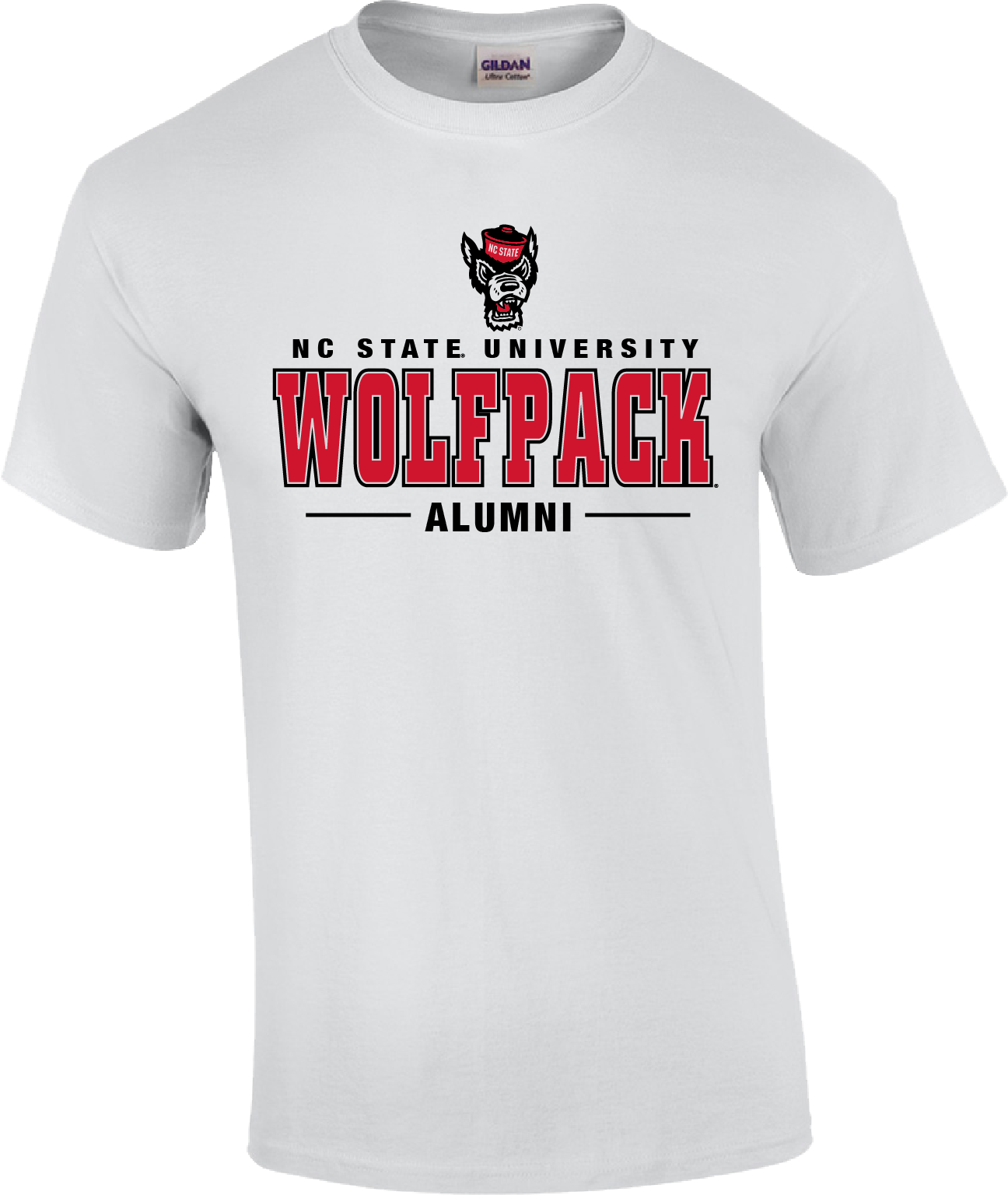 NC State Wolfpack White Wolfhead Alumni T-Shirt