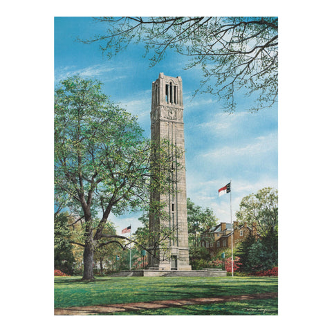 NC State Wolfpack 18"x24" Memorial Bell Tower 550pc Puzzle