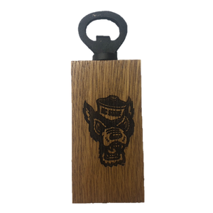NC State Wolfpack Wolfhead Hickory Mini Bottle Opener