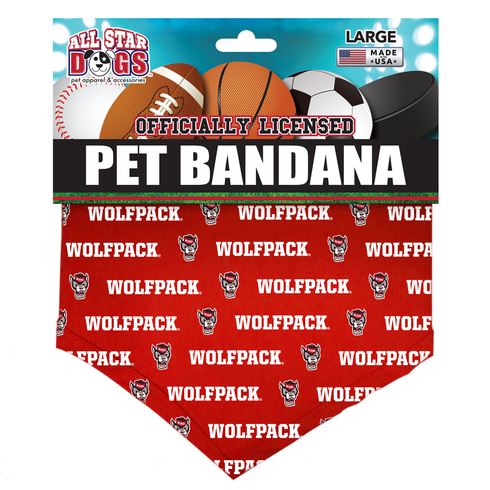 NC State Wolfpack Red Wolfpack and Wolfhead Bandana