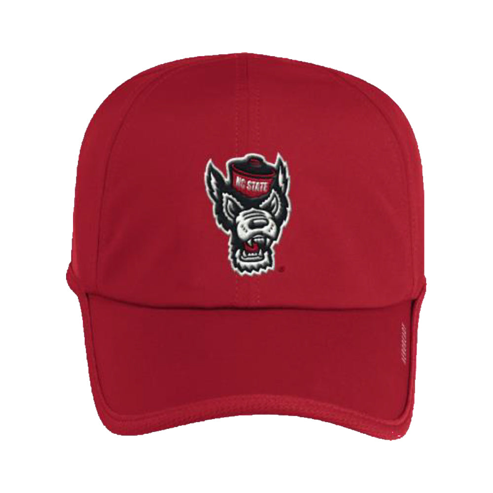 NC State Wolfpack Adidas Red Wolfhead Superlite Adjustable Hat