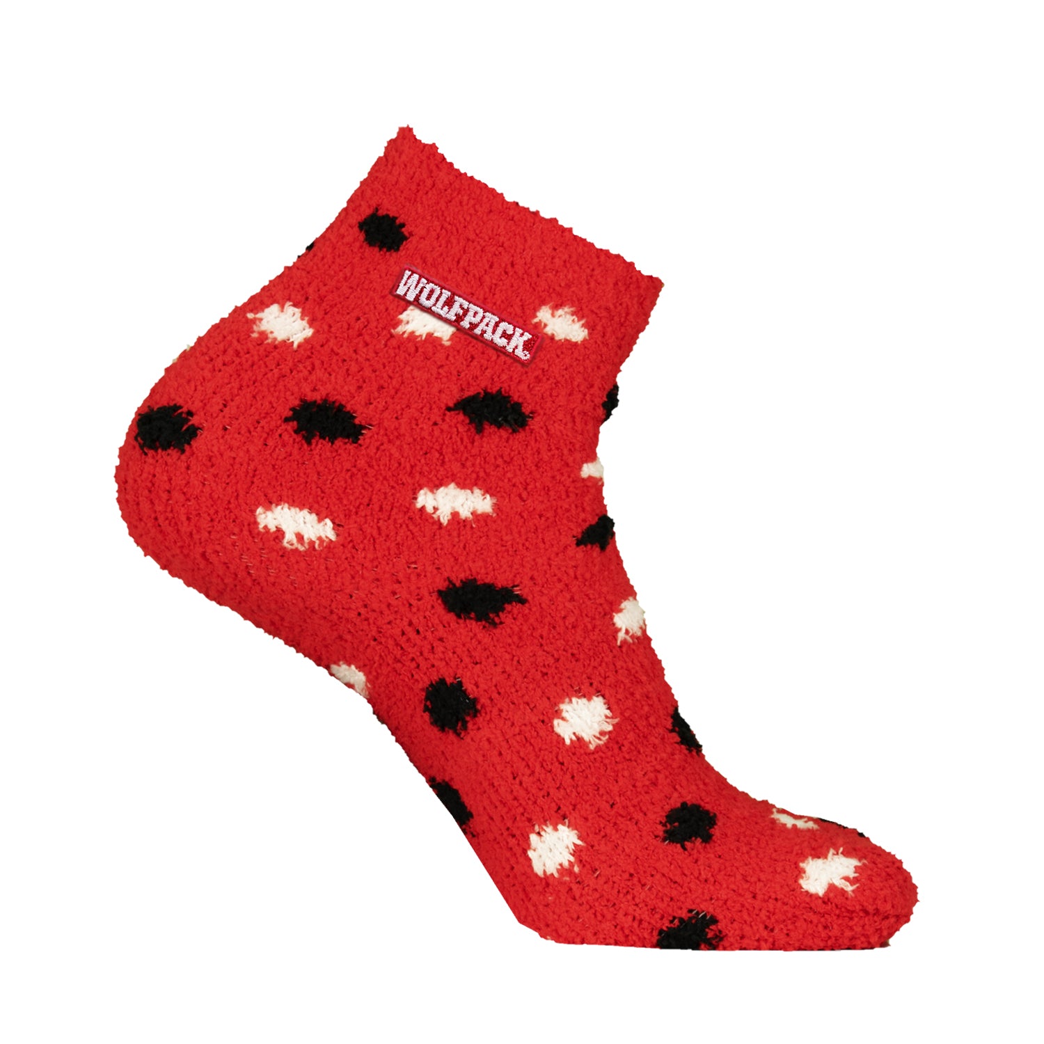 NC State Wolfpack Red Wolfpack Polka Dot Cozy Socks