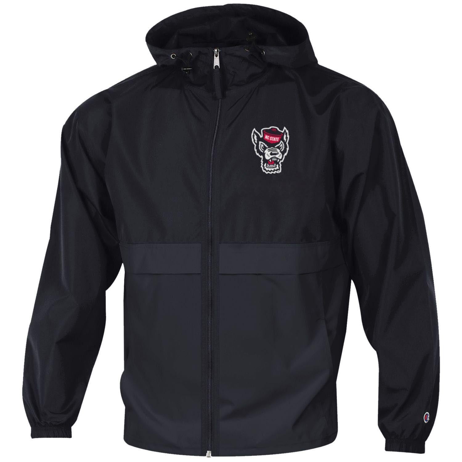 NC State Wolfpack Champion Youth Black Light Weight Full Zip Jacket