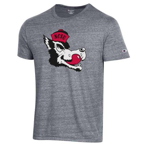 NC State Wolfpack Champion Tri Blend Slobbering Wolf T-shirt