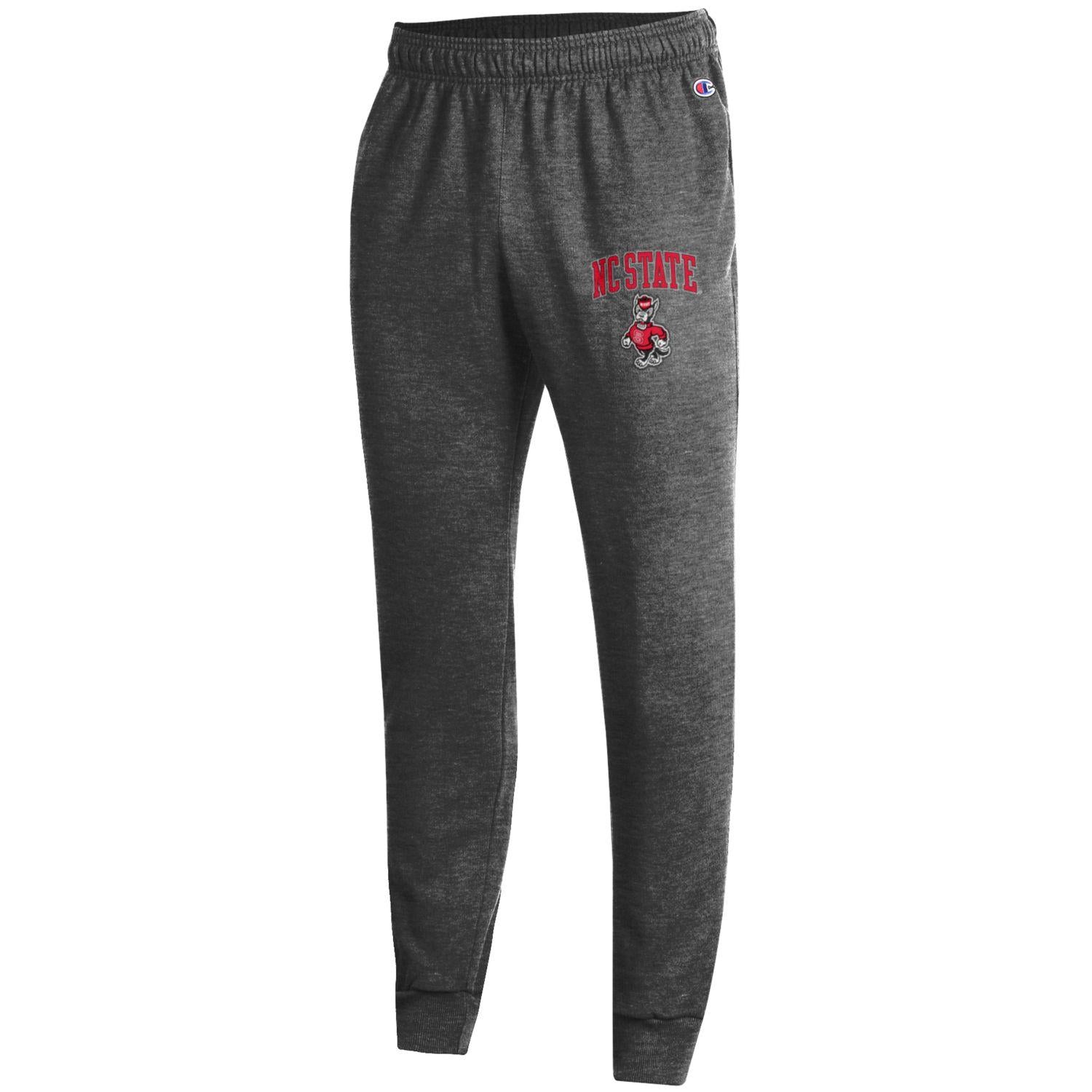 NC State Wolfpack Champion Charcoal PB Strutting Wolf Fleece Jogger Sweatpants