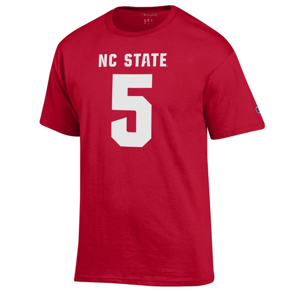 NC State Wolfpack Youth Champion Red Thayer Thomas #5 T-Shirt