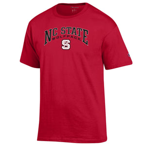 NC State Wolfpack Champion Red Arched Block S T-Shirt