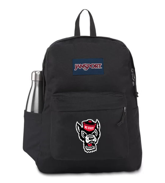 NC State Wolfpack Jansport Black Superbreak Backpack