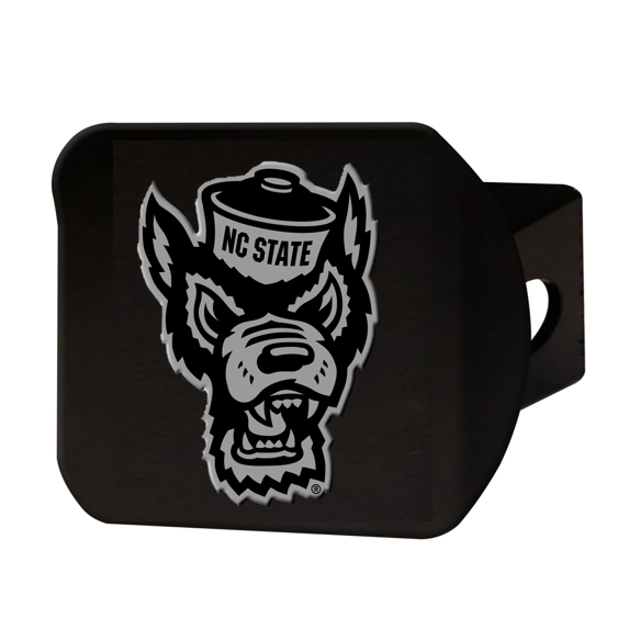 NC State Wolfpack Black Chromed Wolfhead Hitch Cover