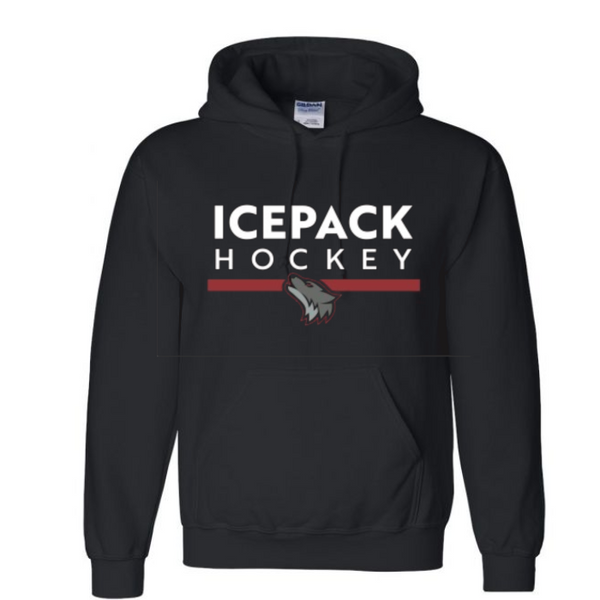 Black Icepack Hooded Sweatshirt