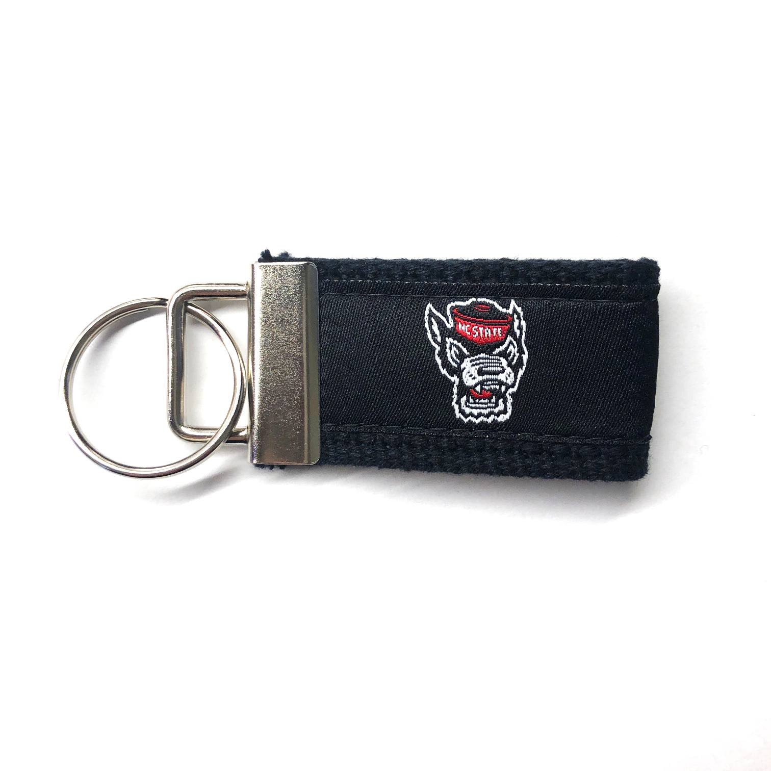 NC State Wolfpack Black Wolfhead Web Key Chain