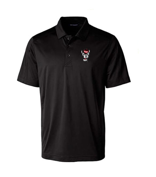 NC State Wolfpack Cutter & Buck Prospect Black Tall Golf Shirt