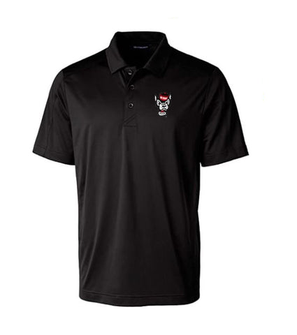 NC State Wolfpack Cutter & Buck Prospect Black Tall Golf Shirt