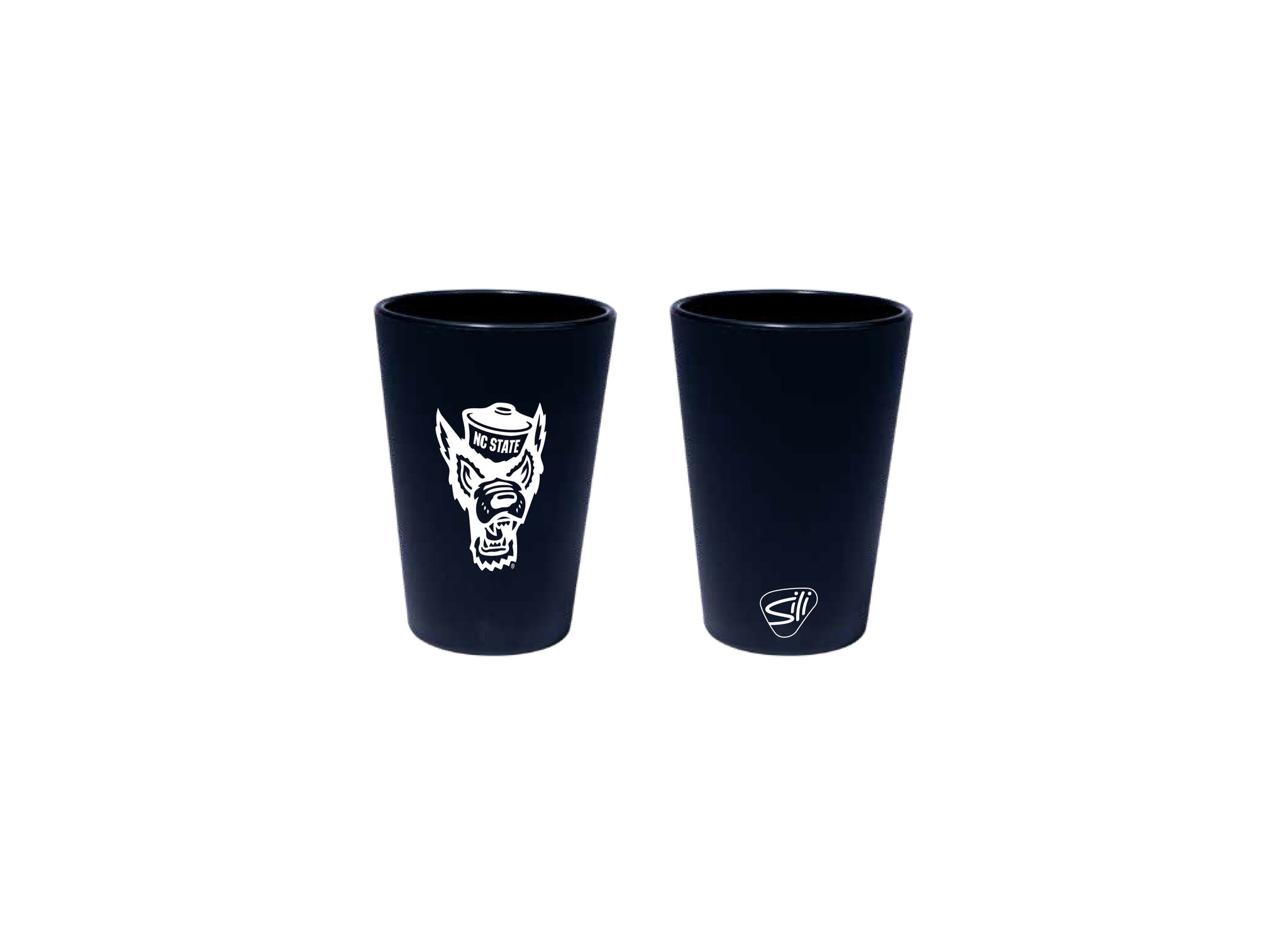 NC State Wolfpack Black Wolfhead 1.5 oz Silipint Shot Glass