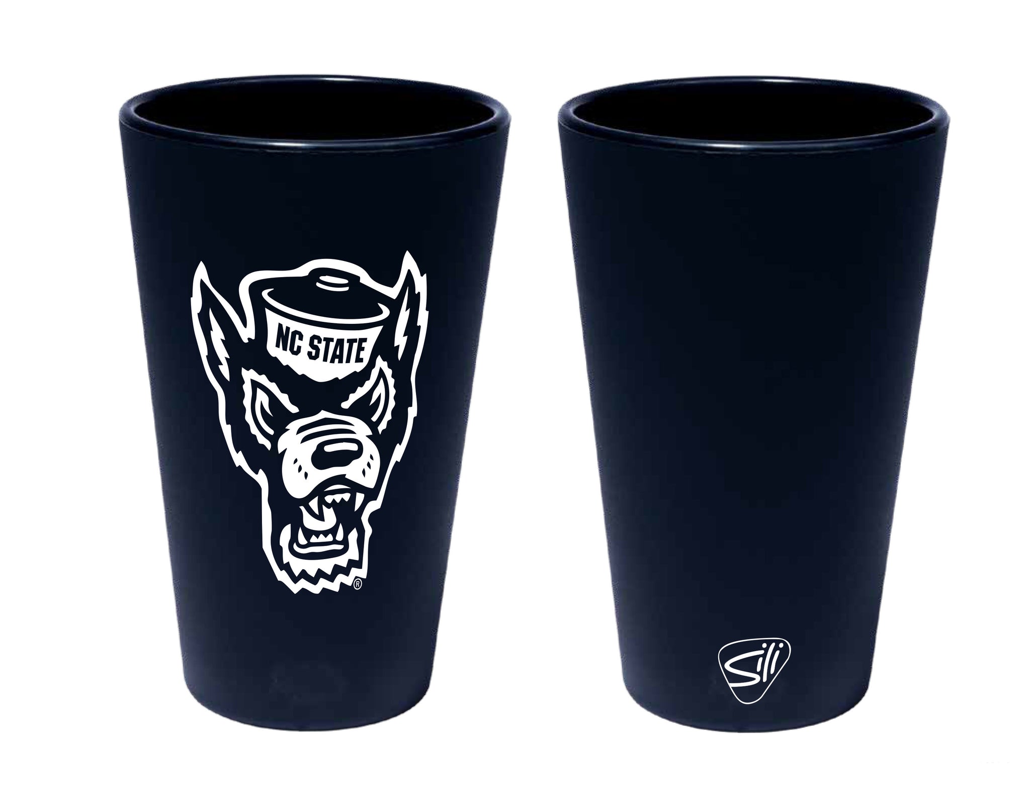 NC State Wolfpack Black Wolfhead 16 oz Silipint